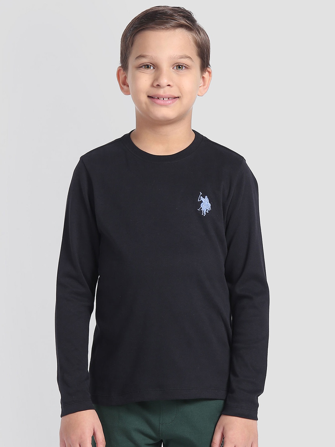 

U.S. Polo Assn. Boys Pure Cotton Lounge T-Shirt, Black