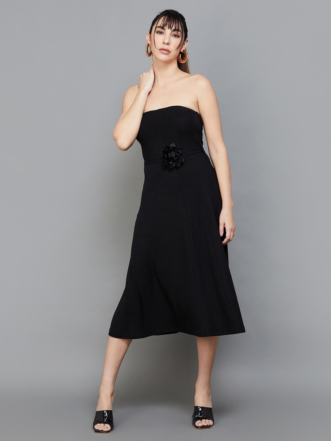 

CODE by Lifestyle Strapless A-line Dress, Black