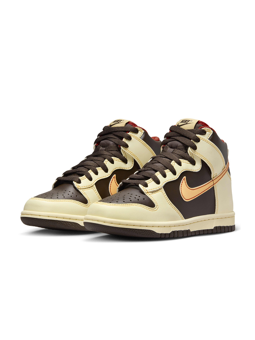 

Nike Boys Dunk High Older Colourblocked Sneakers, Brown