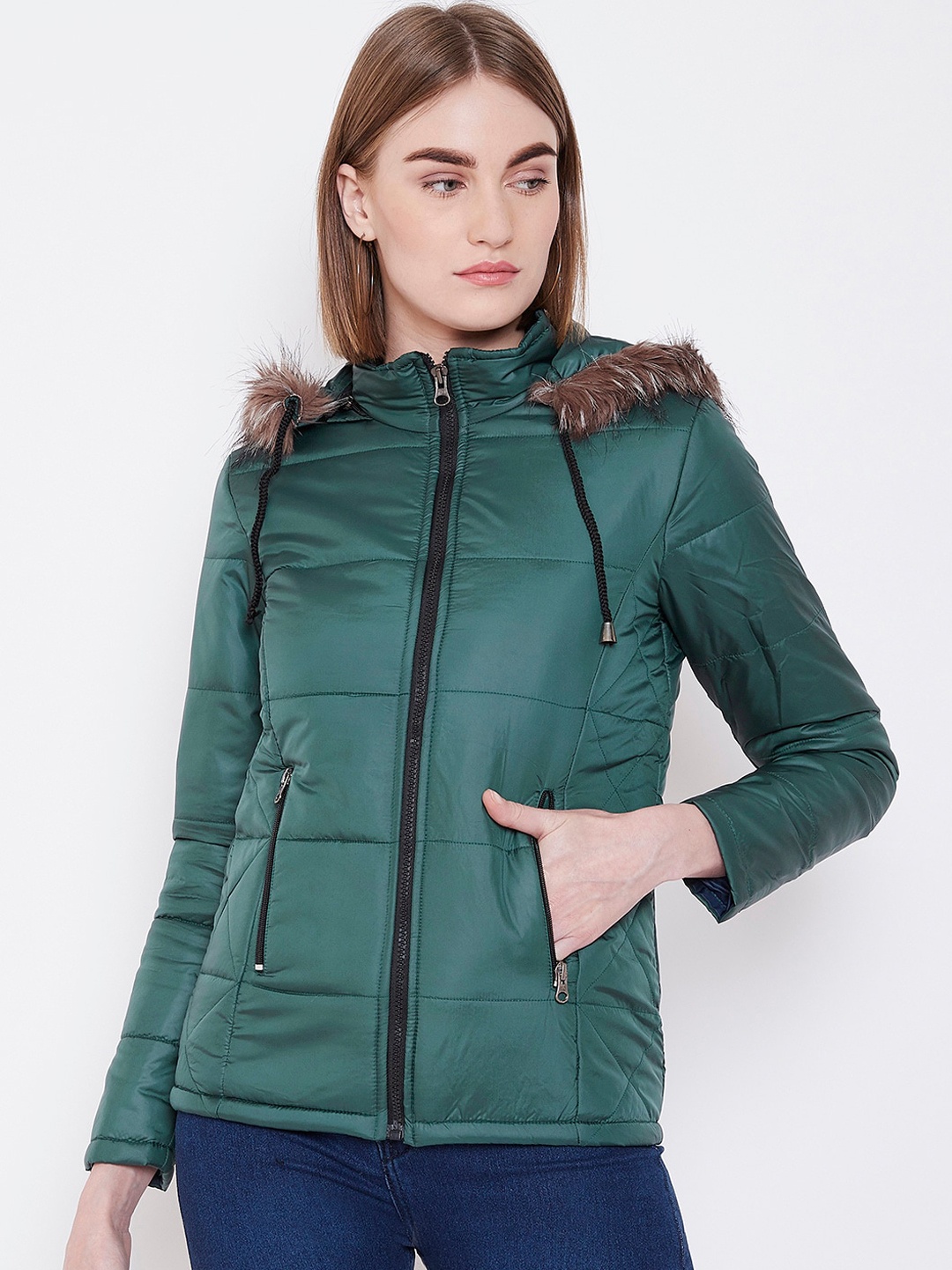 

Chemistry Hooded Parka Jacket, Green