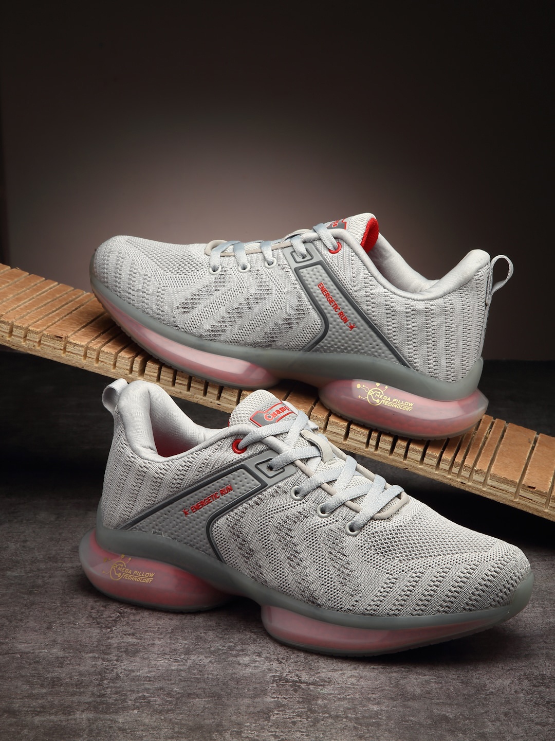 

Champs Men Lightweight Mesh Running Shoes, Grey