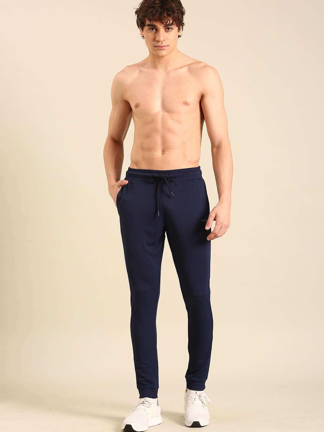 

Pepe Jeans Men Mid-Rise Joggers, Navy blue