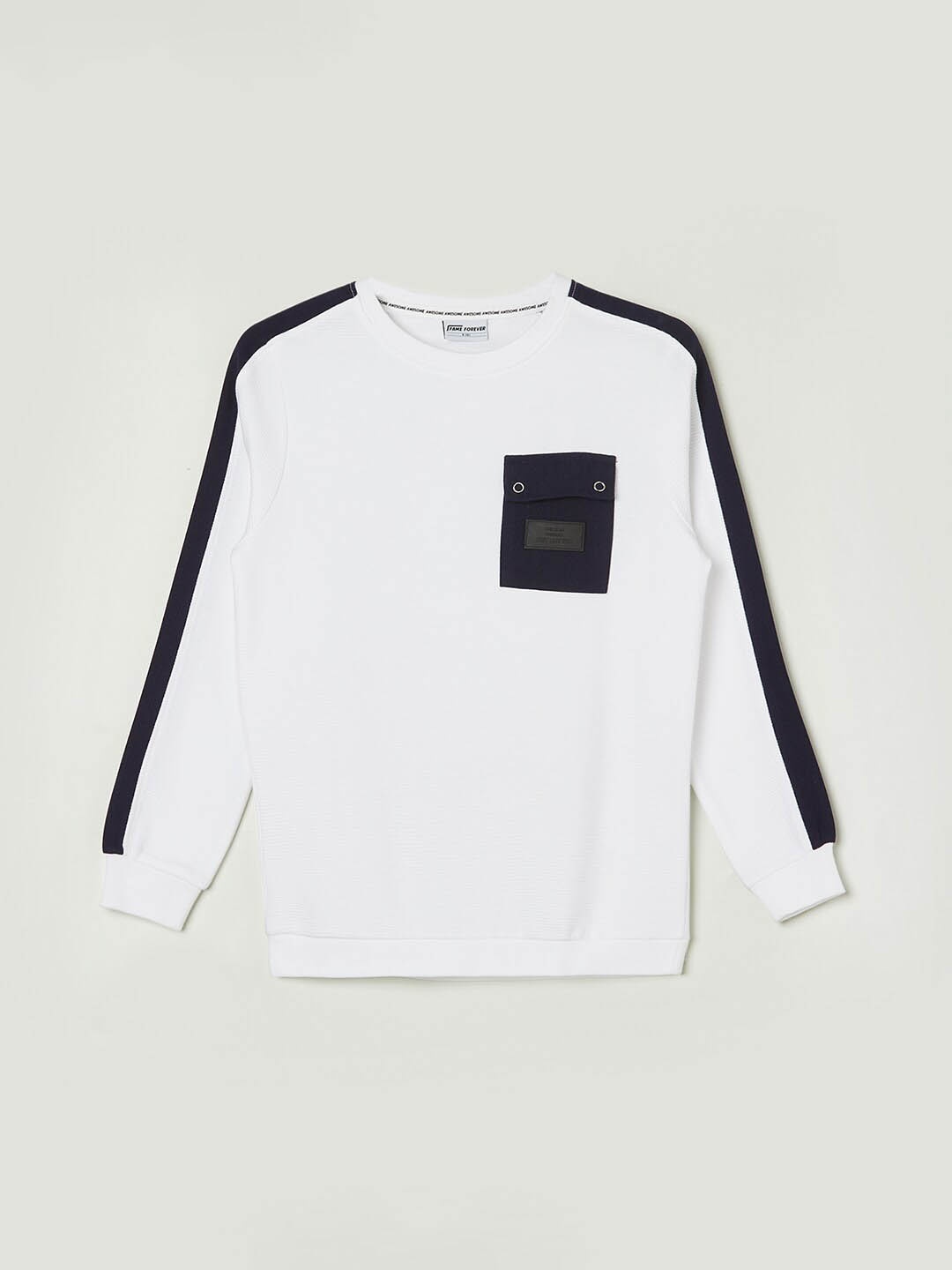 

Fame Forever by Lifestyle Boys Cotton Pullover, White