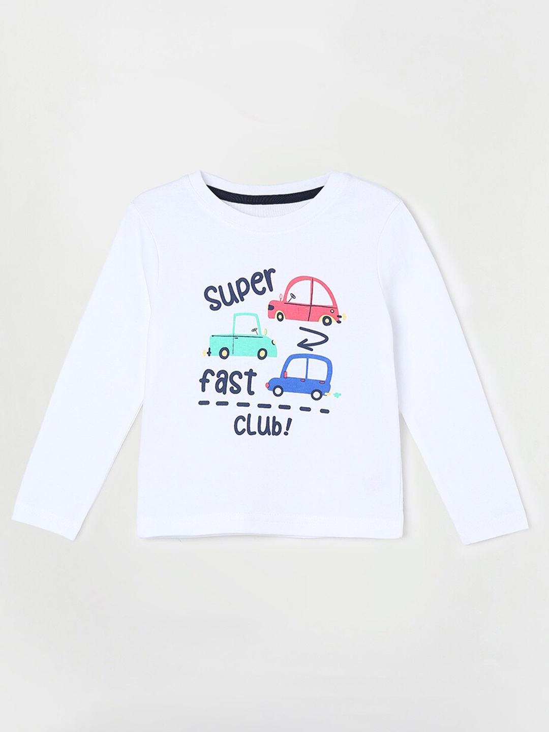

Juniors by Lifestyle Boys Typography Printed Pure Cotton T-shirt, White