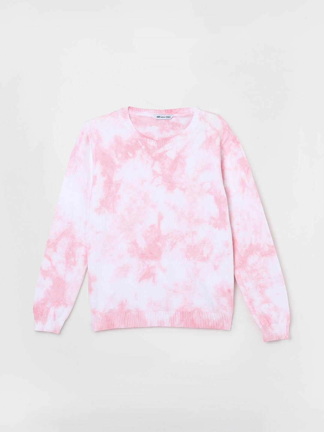 

Fame Forever by Lifestyle Girls Tie and Dyed Pure Cotton Pullover, Pink