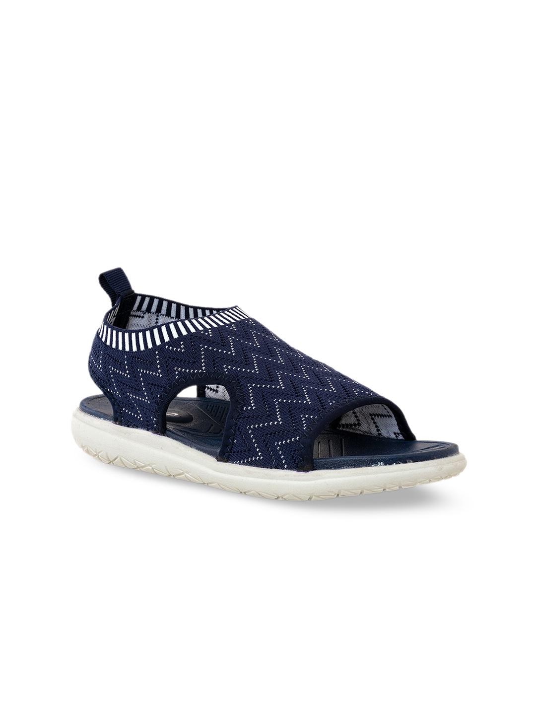 

Khadims Women Textured Sports Sandals, Navy blue