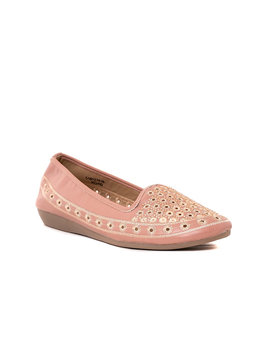 

Khadims Embellished Slip-On Ballerinas, Pink