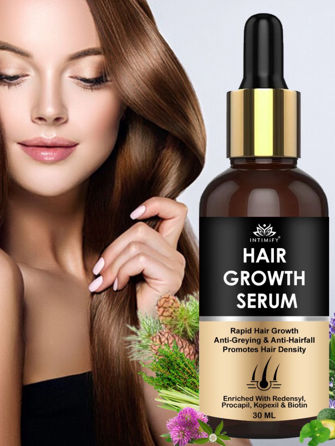 

INTIMIFY Hair Growth Serum - 30ml, Transparent