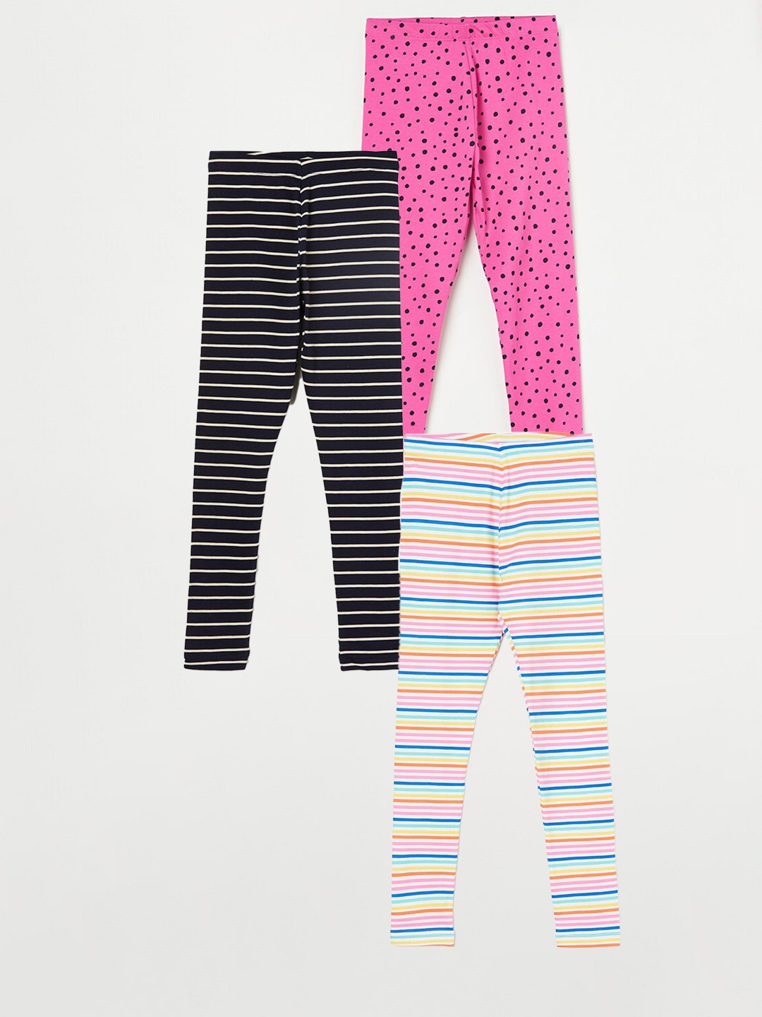 

Fame Forever by Lifestyle Girls Pack Of 3 Printed Leggings, Blue