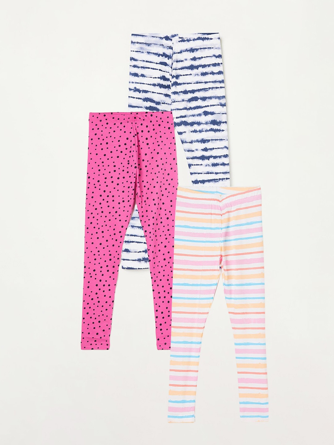 

Fame Forever by Lifestyle Girls Pack Of 3 Printed Leggings, White