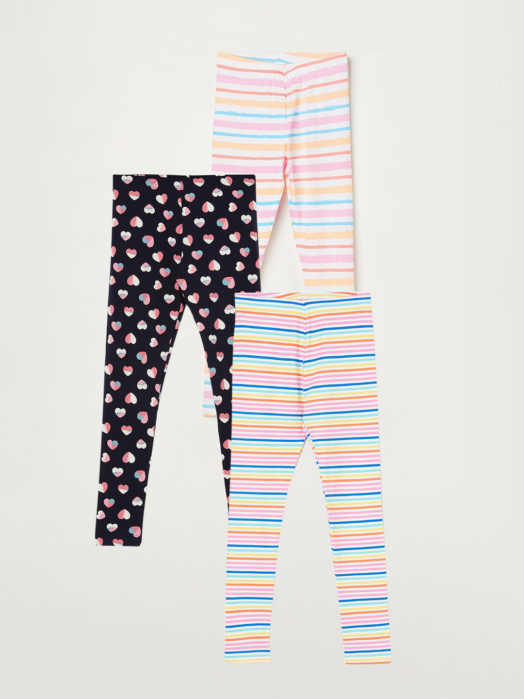 

Fame Forever by Lifestyle Girls Pack Of 3 Printed Leggings, Blue