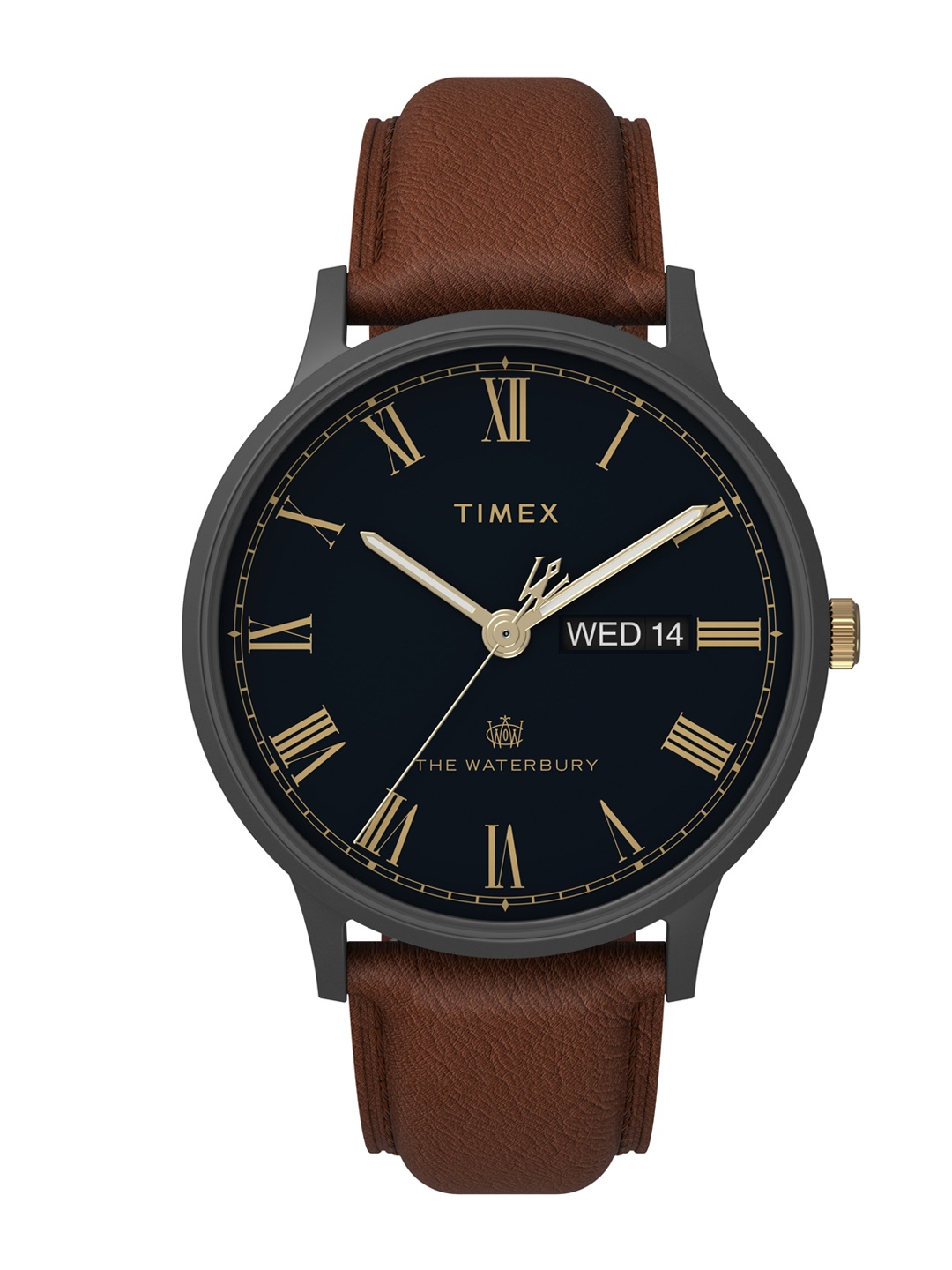 

Timex Men Embellished Dial & Leather Straps Analogue Watch TW2U88500UJ, Blue