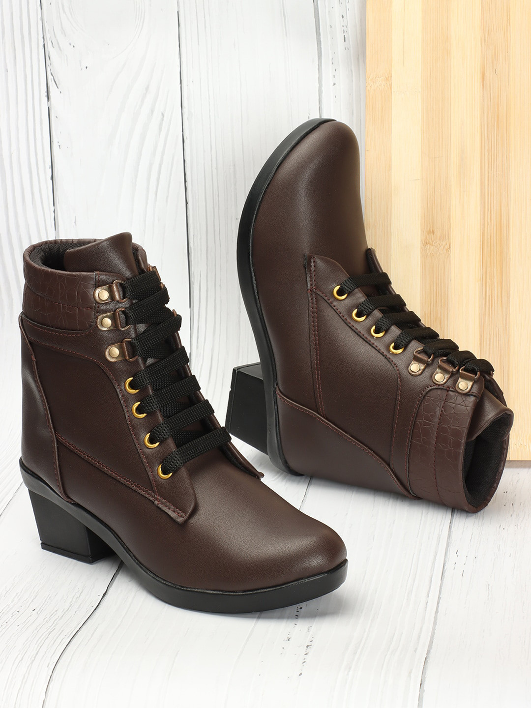 

The Roadster Lifestyle Co. Brown Women Mid-Top Regular Boots