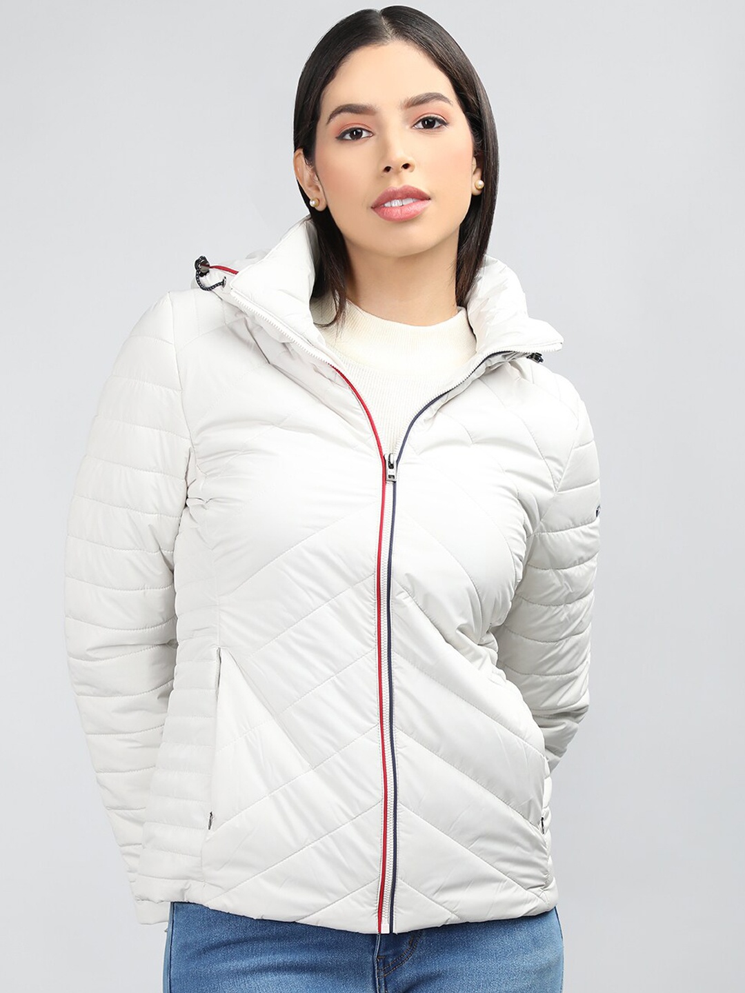 

LURE URBAN Hooded Puffer Jacket, Off white