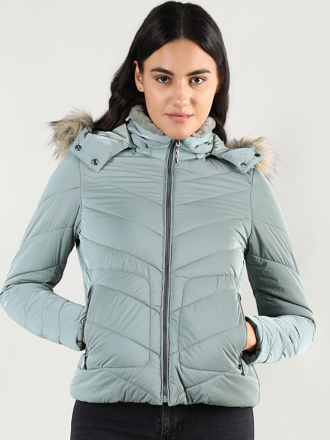 

LURE URBAN Hooded Puffer Jacket, Green