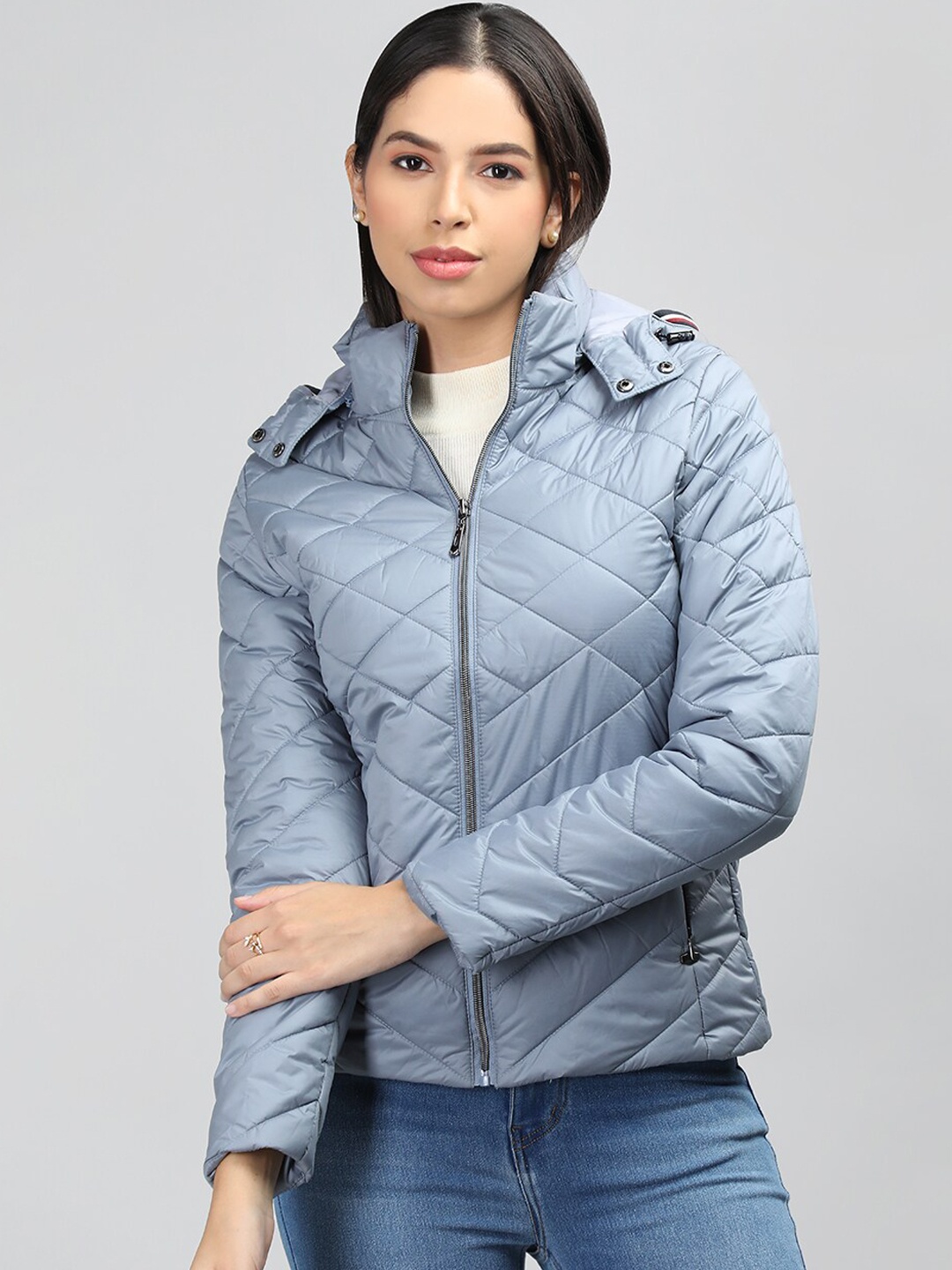 

LURE URBAN Hooded Quilted Jacket, Blue