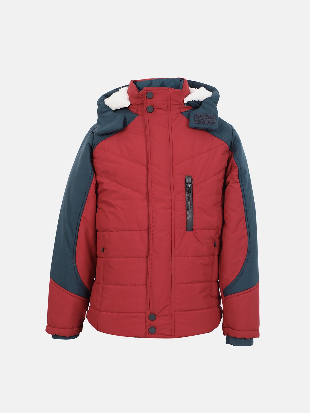 

LURE JUNIOR Boys Colourblocked Padded Jacket, Red