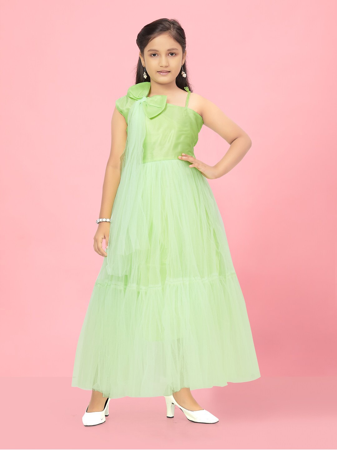 

Aarika One Shoulder Maxi Dress, Green