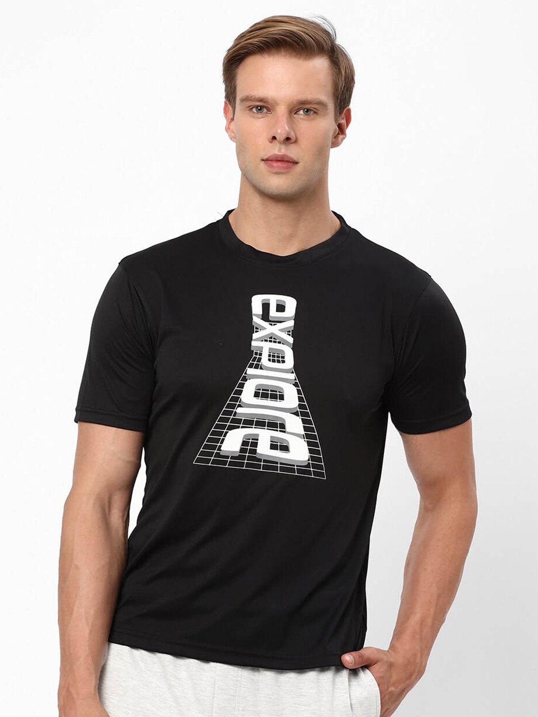 

R&B Typography Printed T-shirt, Black
