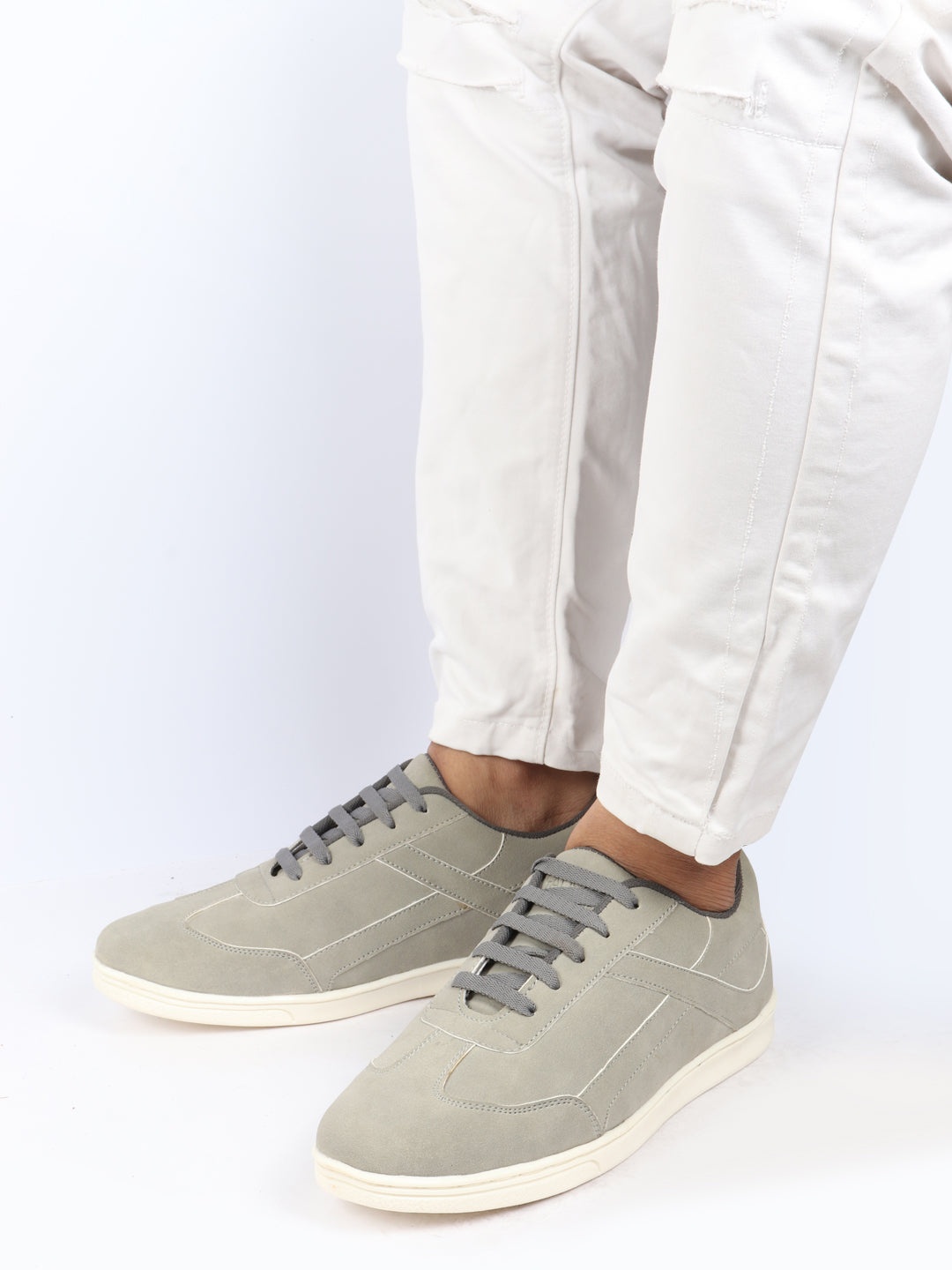 

FAUSTO Men Lightweight Anti-Skid Sneakers, Grey
