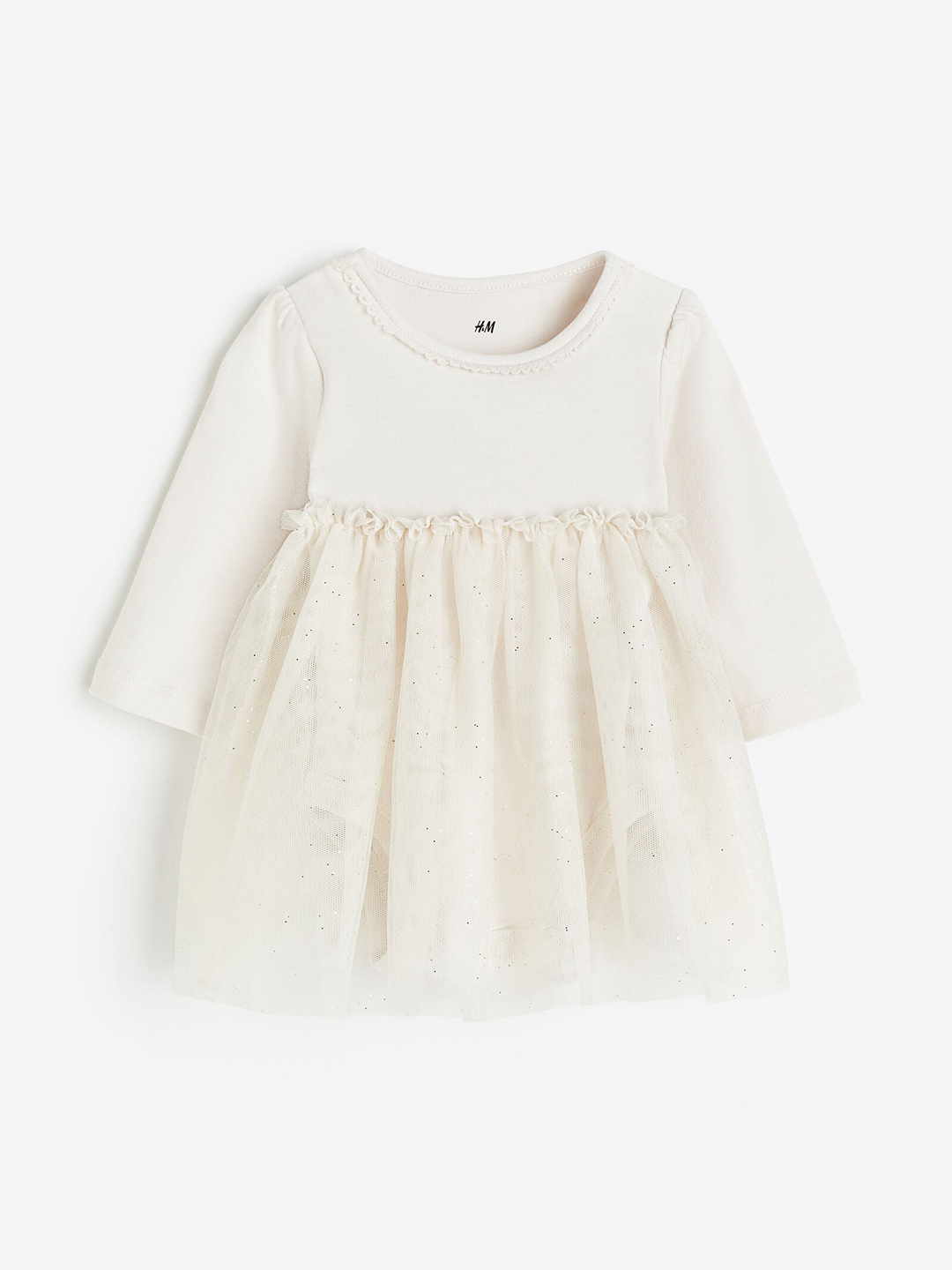 

H&M Infants Girls Tulle-Skirt Dress, Beige