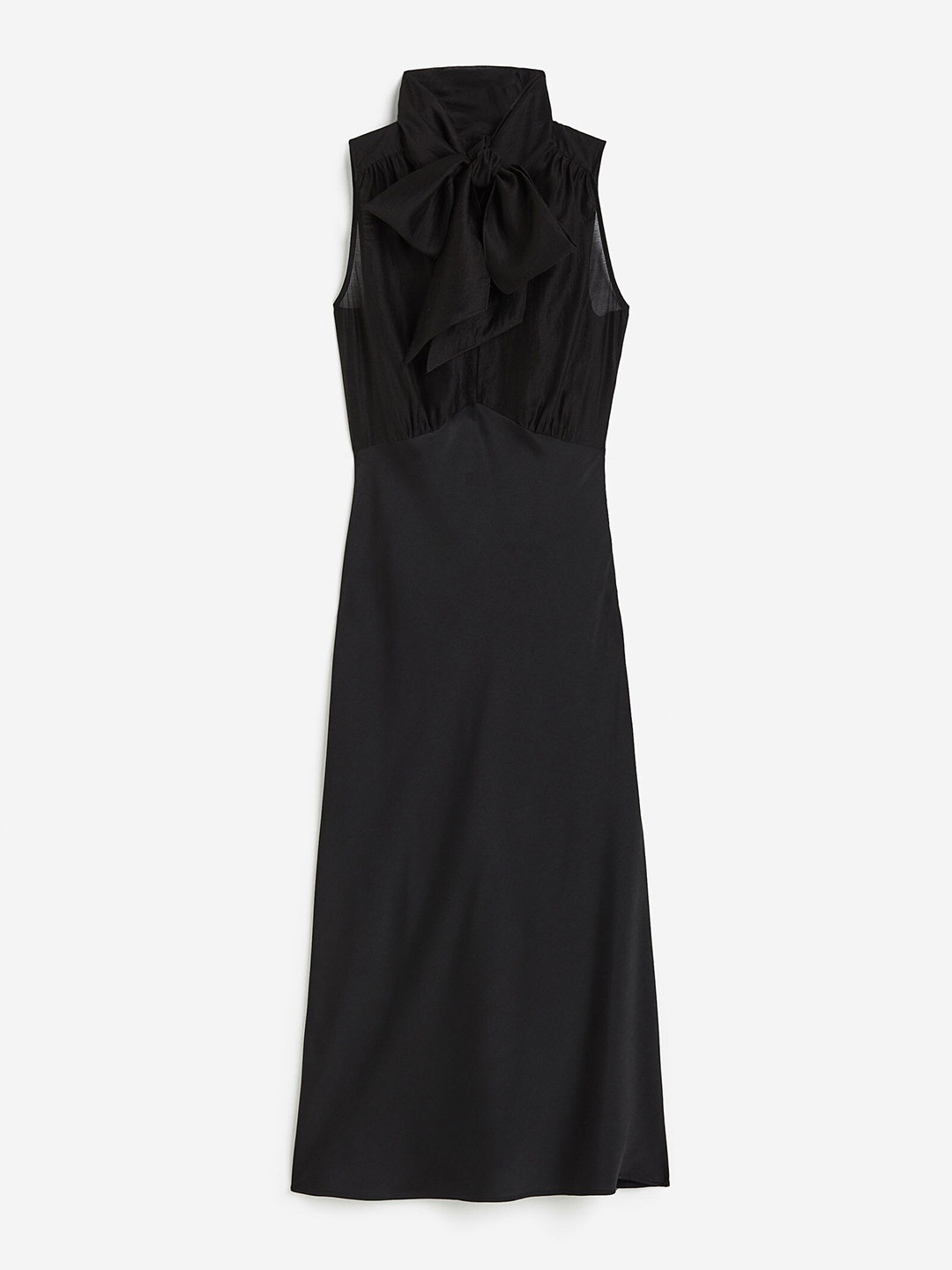 

H&M Tie-Neck Dress, Black