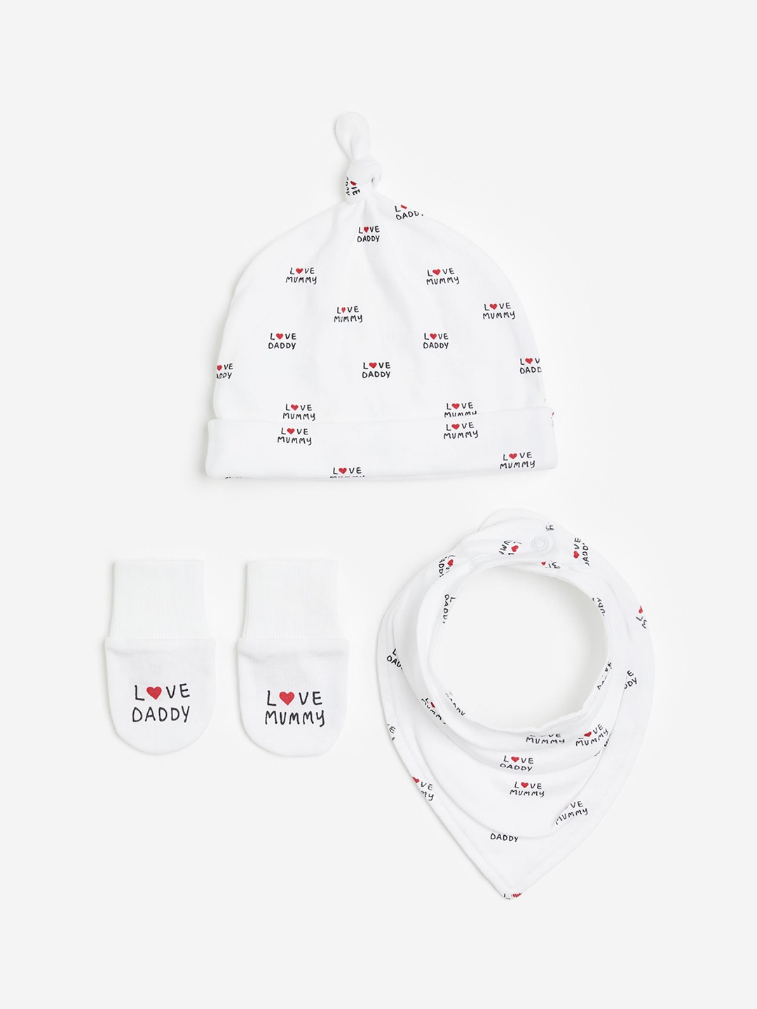 

H&M Kids Boys 3-Piece Gift Set, White