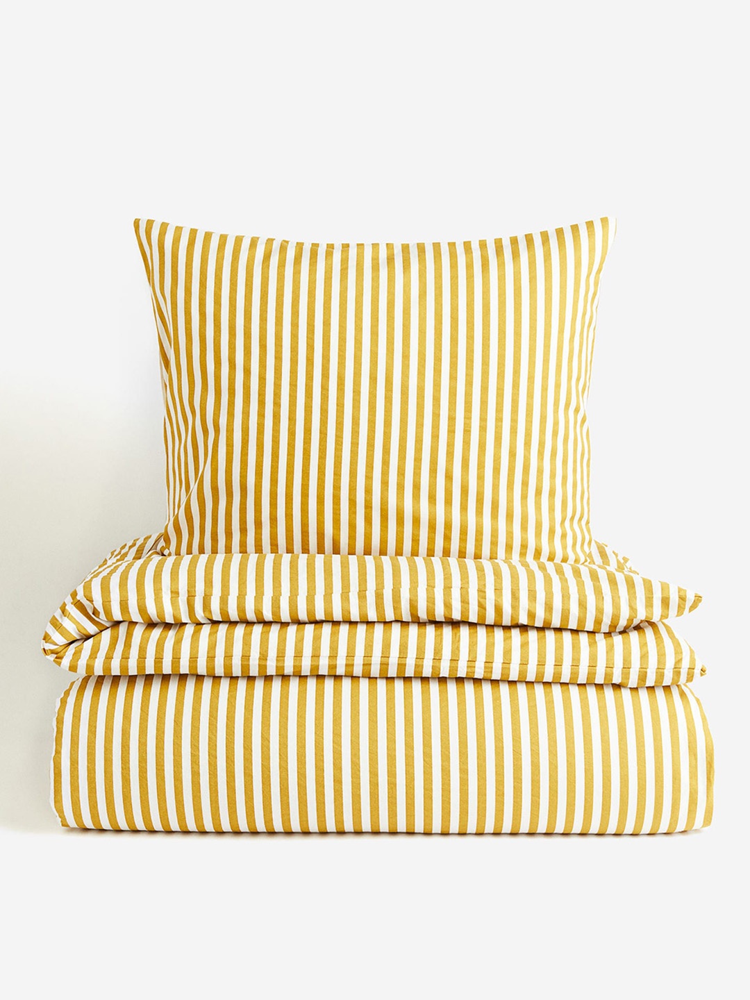 

H&M Yellow Cotton Single Duvet Cover Set