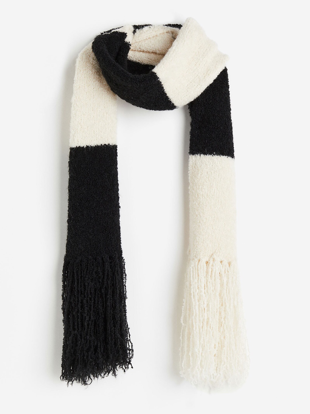 

H&M Women Boucl scarf, Black