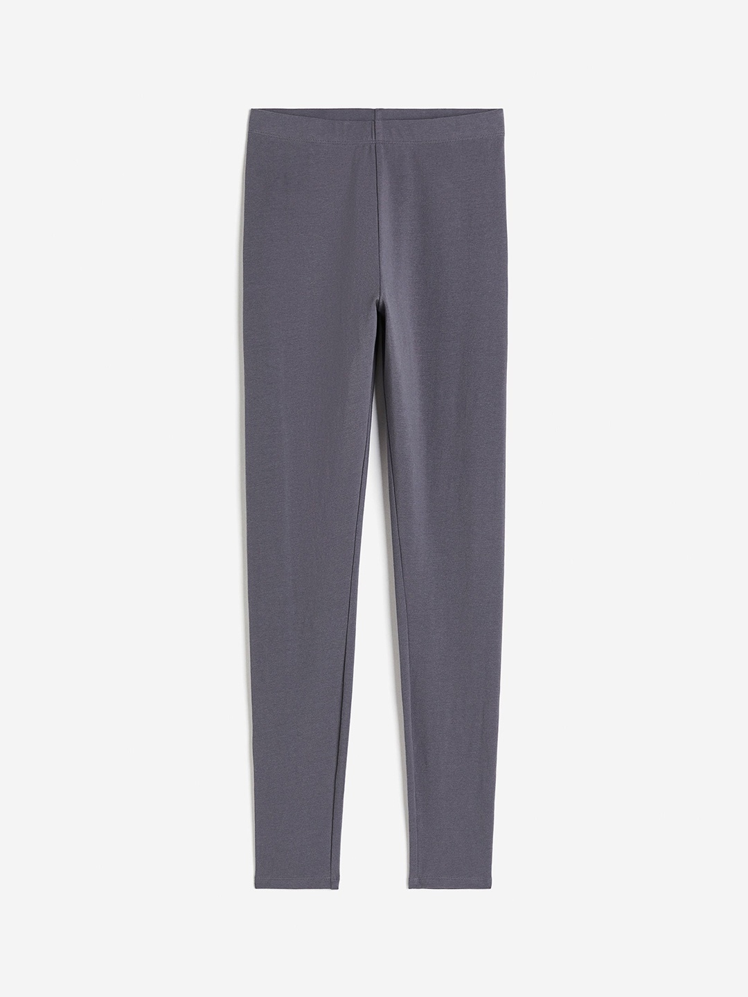 

H&M Women Cotton Jersey Leggings, Grey