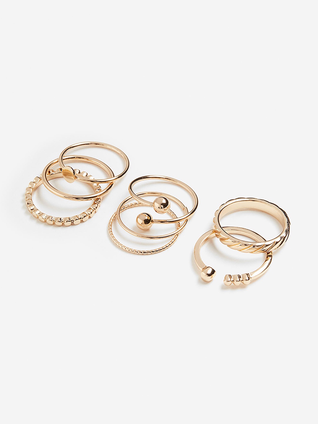 

H&M 8-Pack Rings, Gold