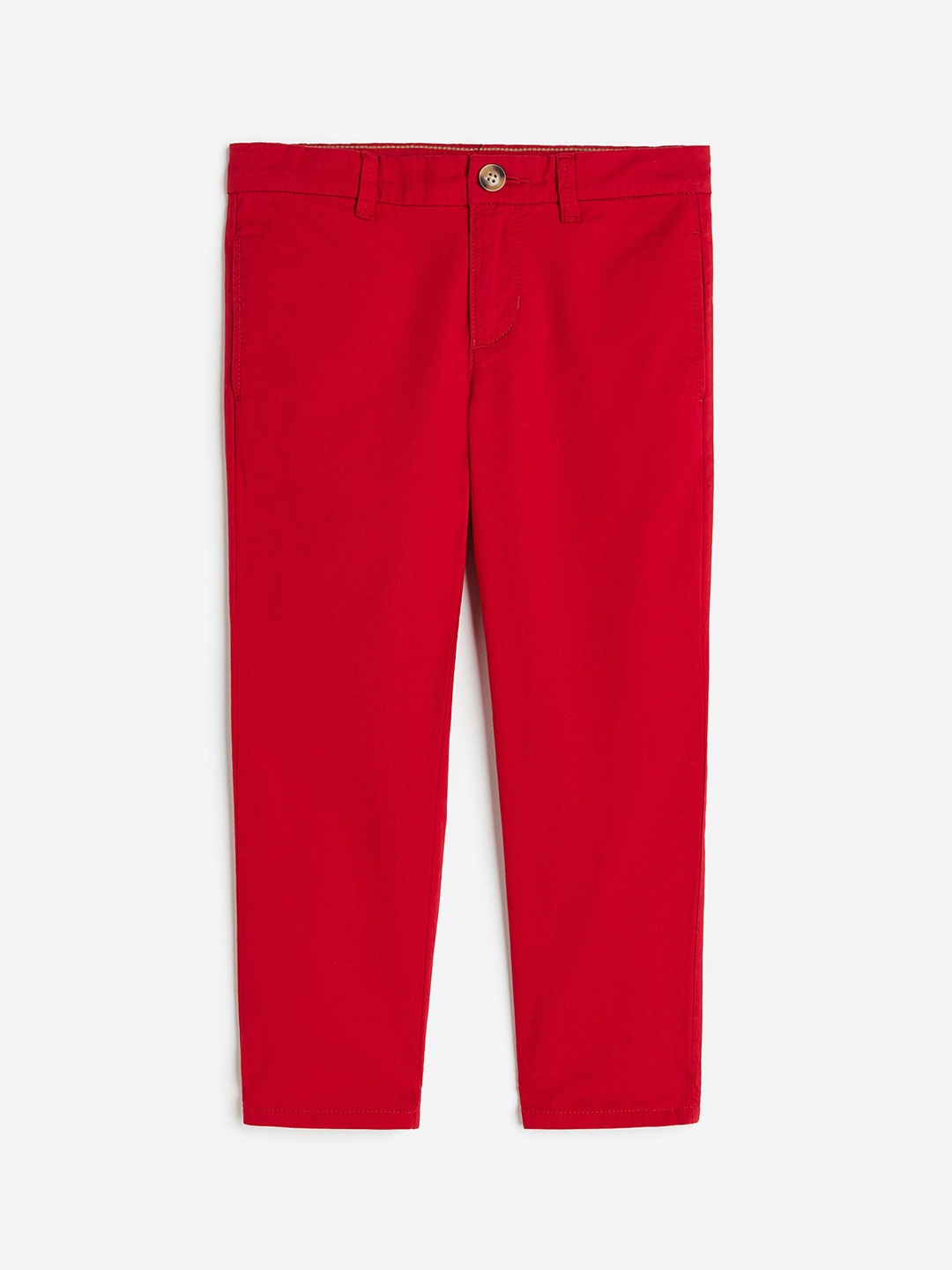 

H&M Boys Pure Cotton Twill Chinos, Red