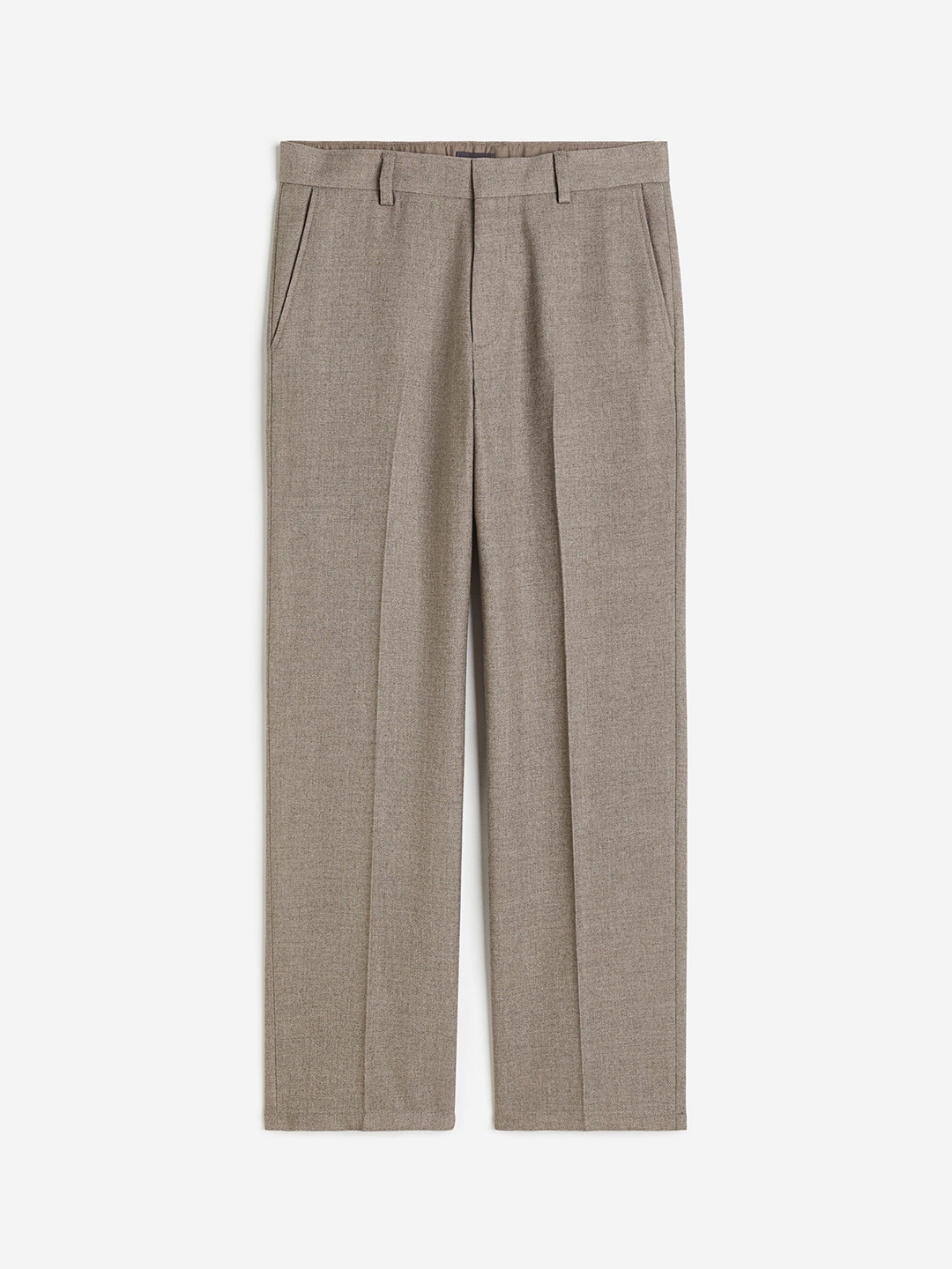 

H&M Men Relaxed-Fit Tailored Trousers, Beige