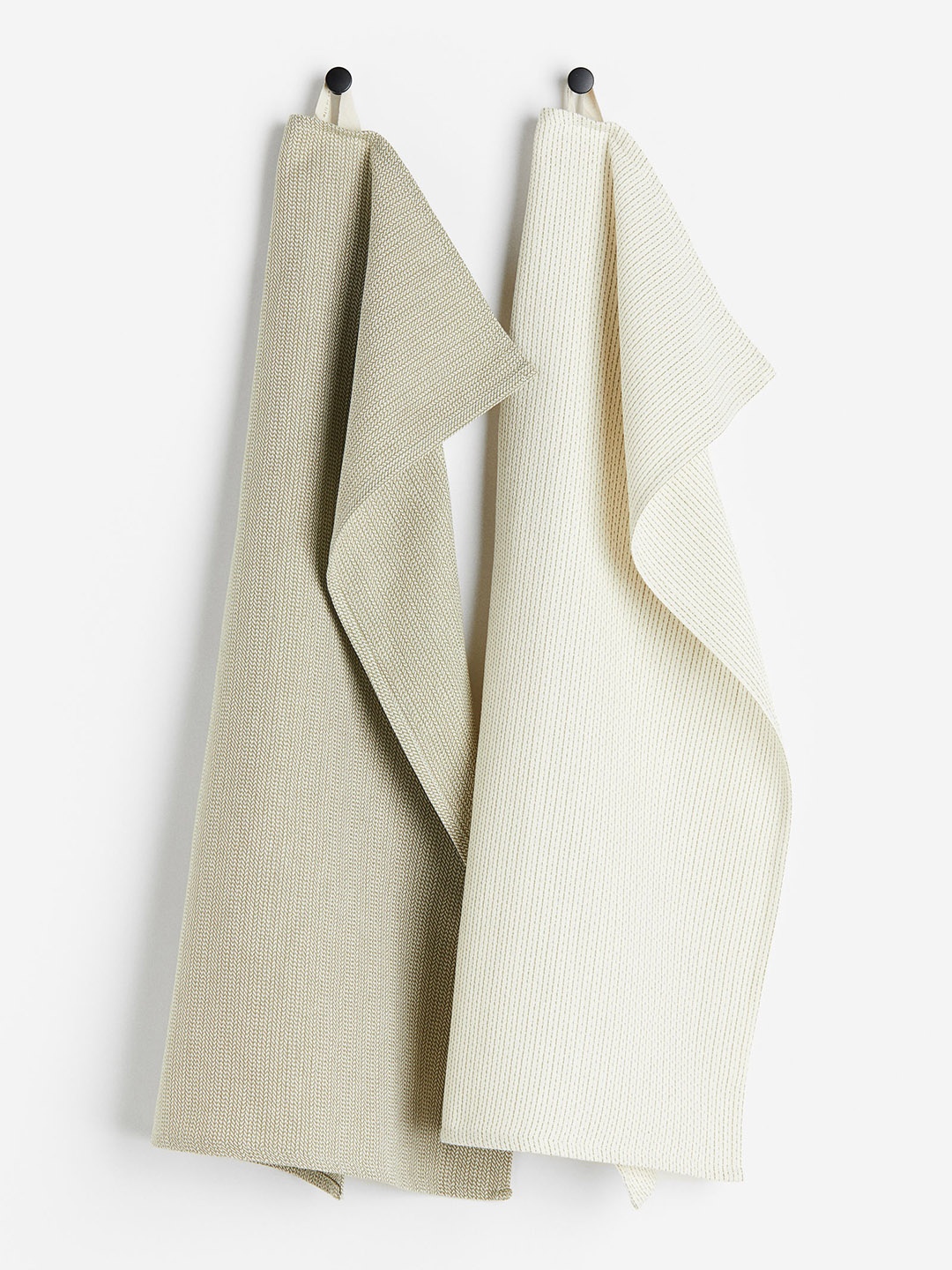 

H&M 2-Pack Cotton Tea Towels, Off white