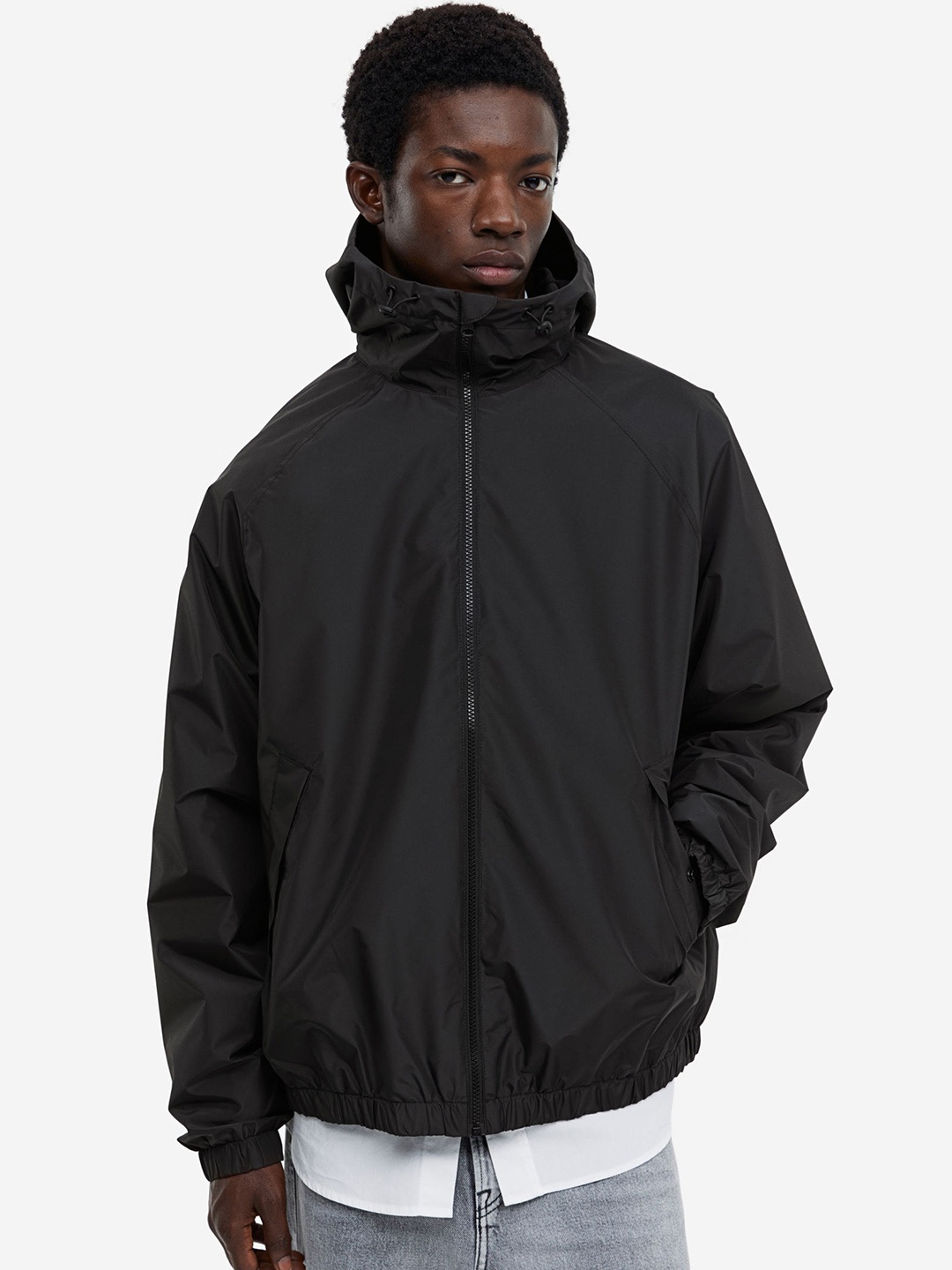 

H&M Regular Fit Windbreaker, Black