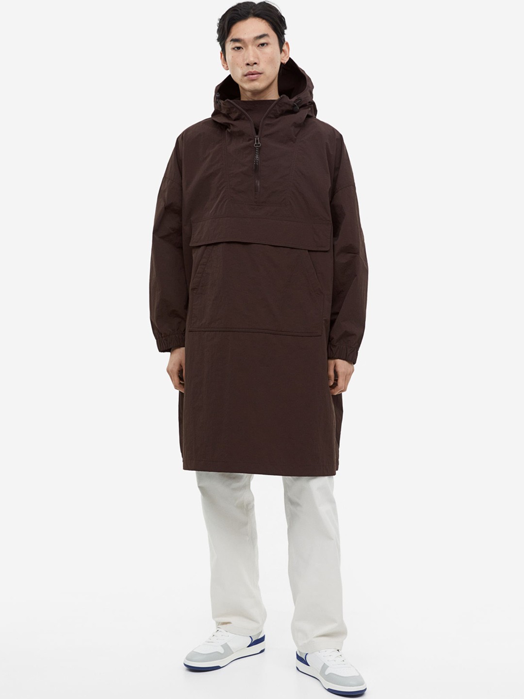 

H&M Oversized Parka Jacket, Brown