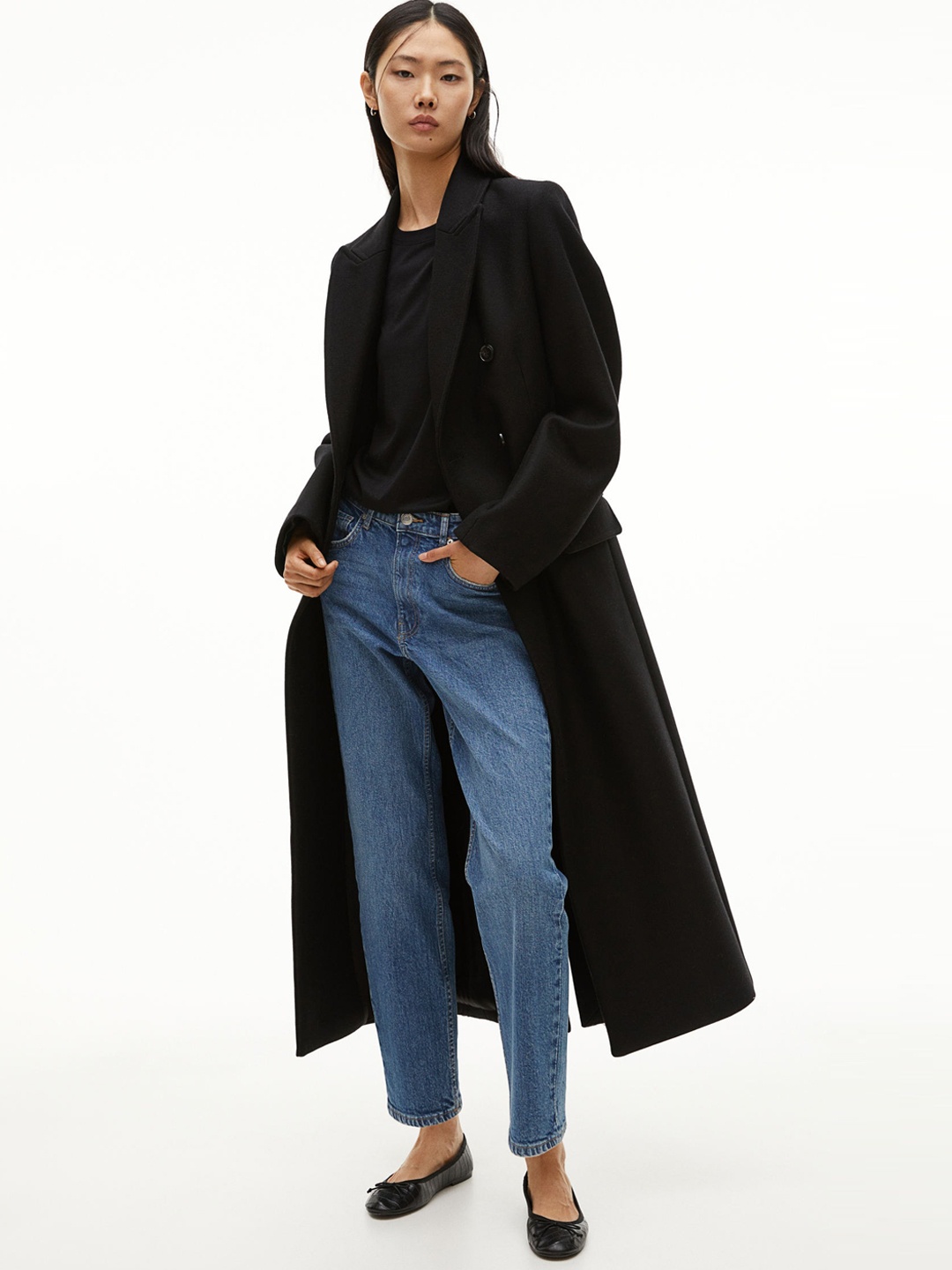 

H&M Women Slim Regular Ankle Jeans, Blue