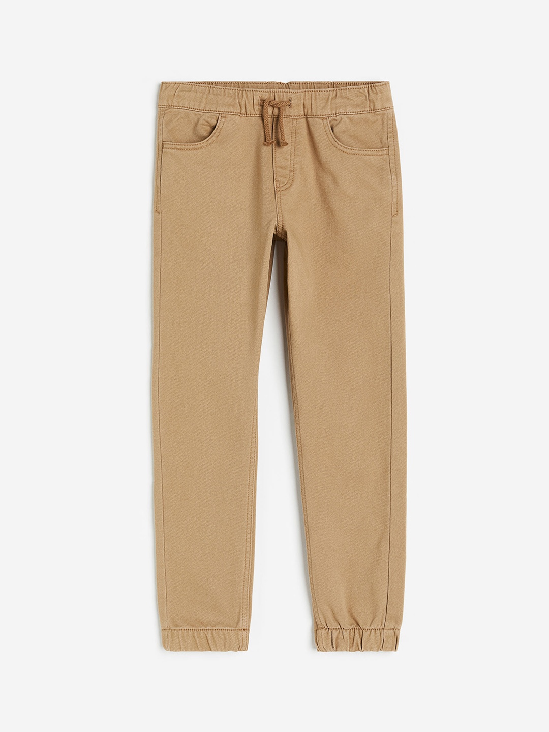 

H&M Boys Comfort Stretch Denim Joggers, Beige