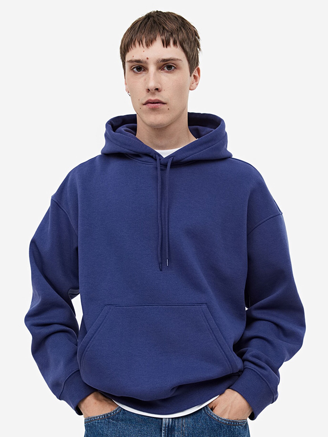 

H&M Relaxed Fit Hoodie, Blue