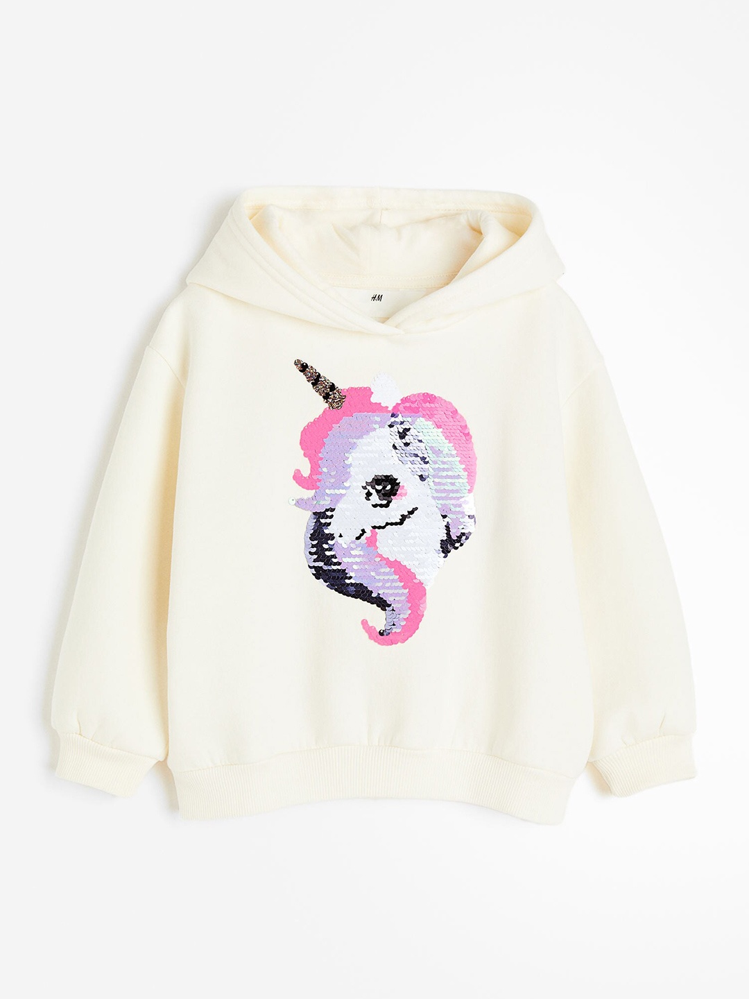 

H&M Girls Printed Hoodie, White