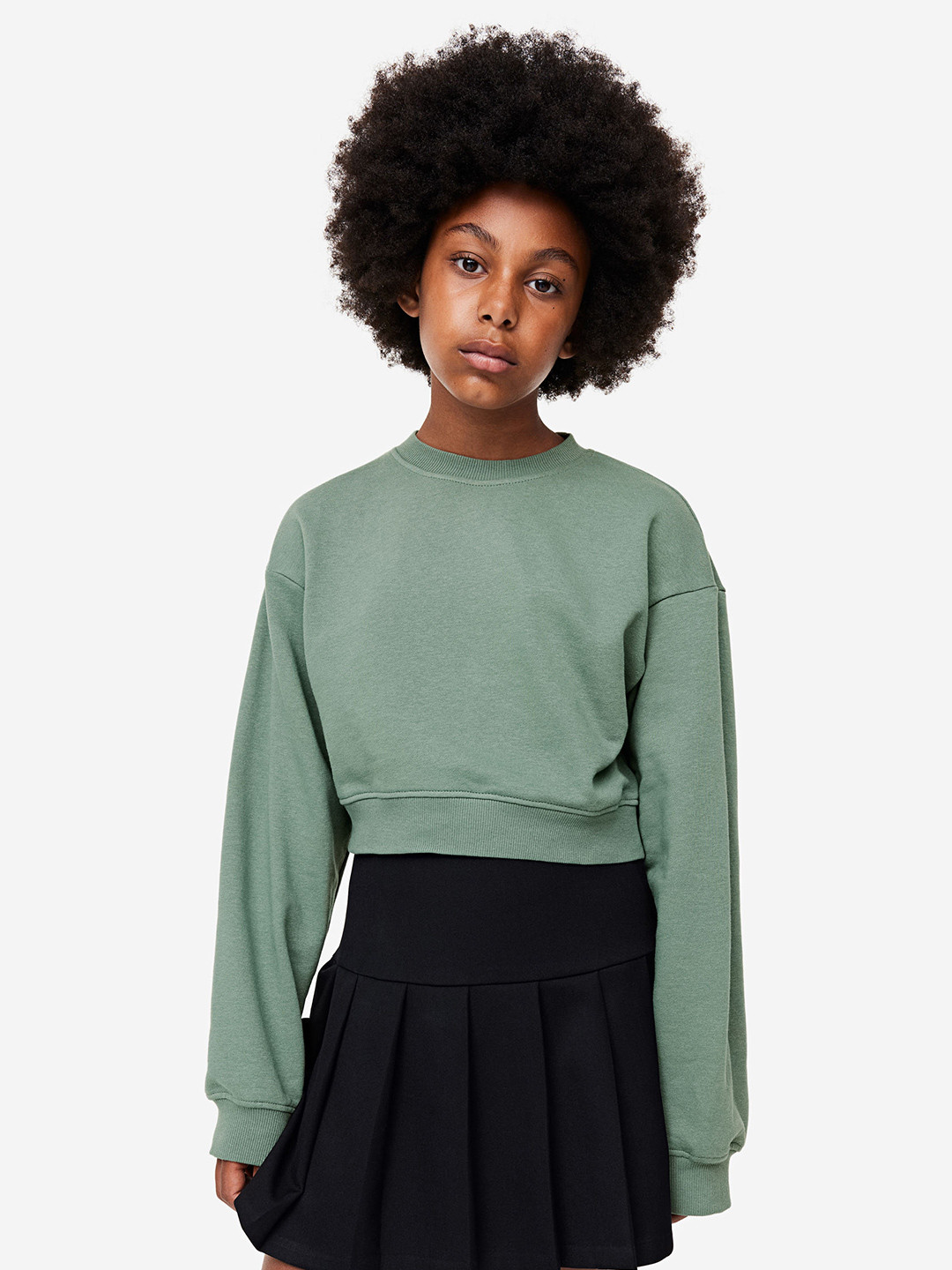 

H&M Girls Sweatshirt, Green