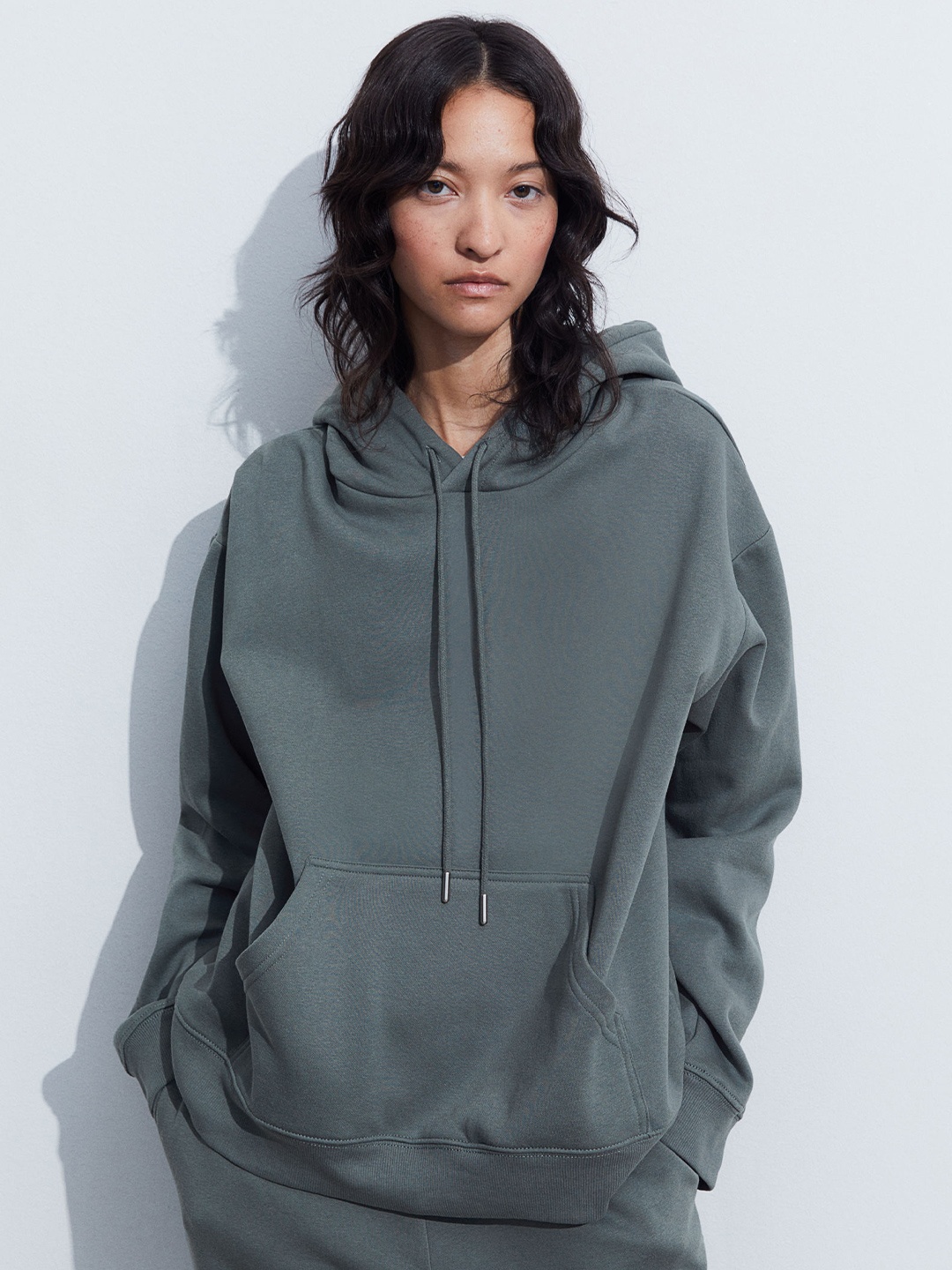 

H&M Hooded Top, Green
