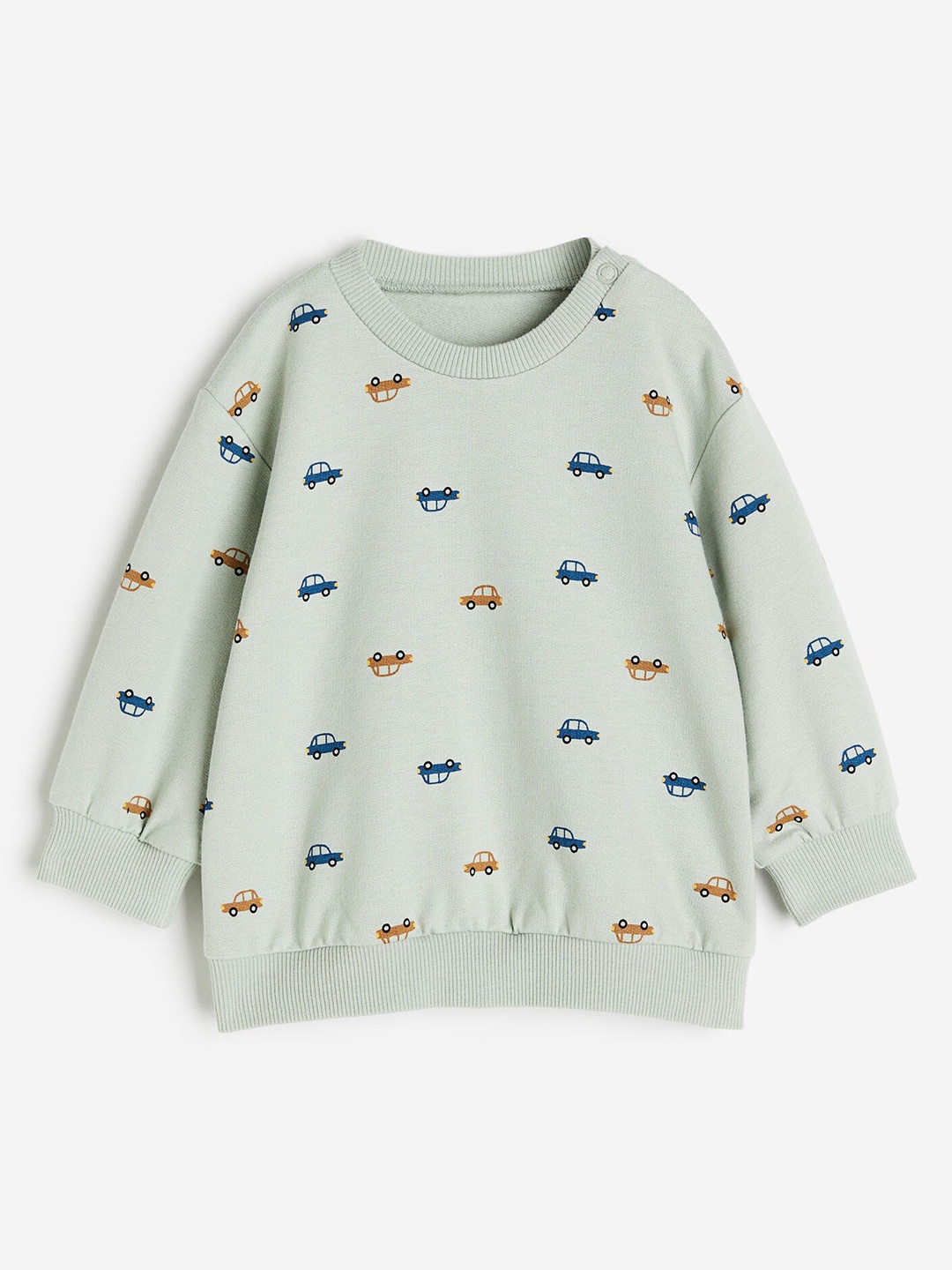 

H&M Infant Girls Cotton Sweatshirt, Green