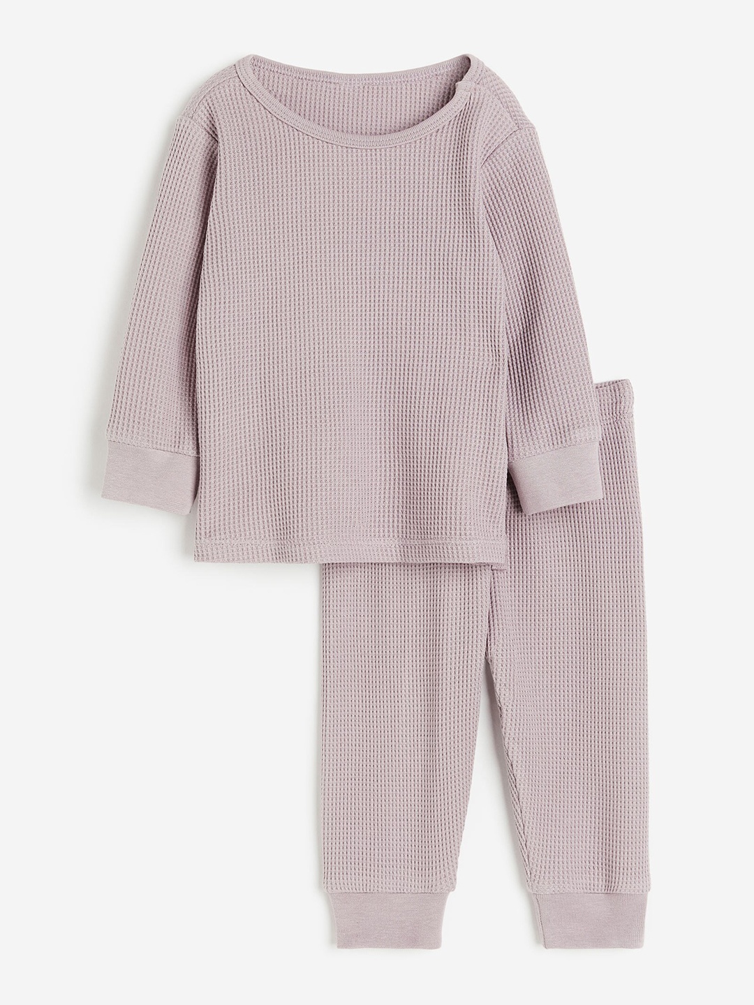 

H&M Boys Waffled Cotton Set, Pink