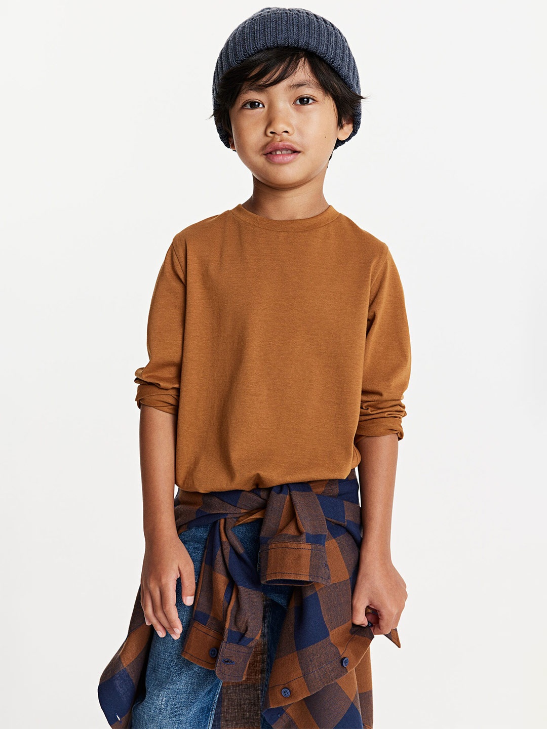 

H&M Boys Infant Boys Long Sleeved T-Shirt, Brown
