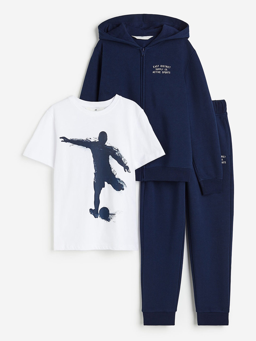 

H&M Boys 3-Piece Printed Set, Blue