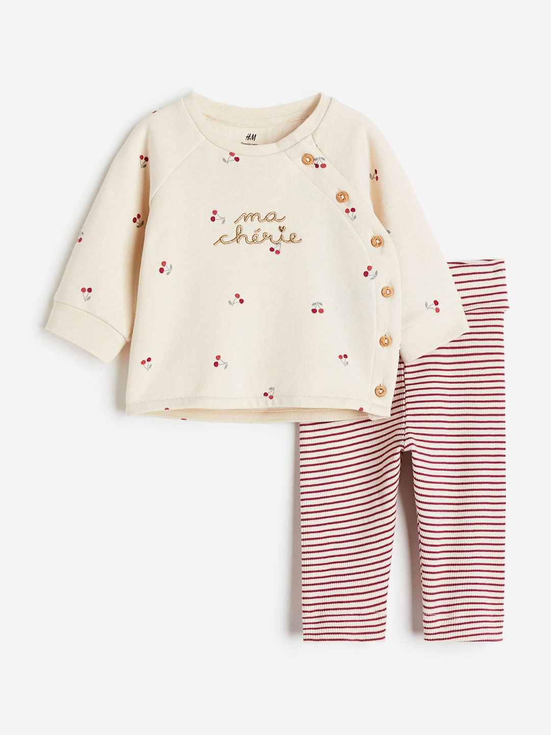 

H&M Boys 2-Piece Cotton Set, Peach