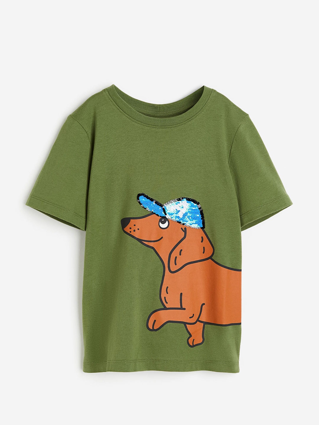 

H&M Boys Interactive-Motif T-Shirt, Green