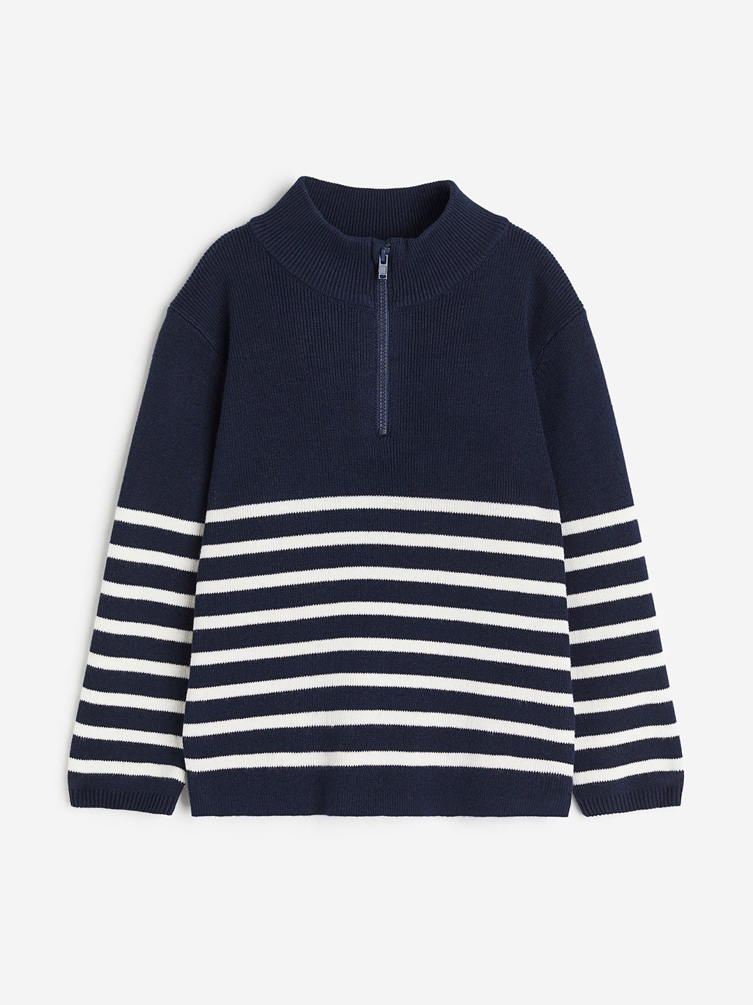 

H&M Boys Zip-Top Jumper, Navy blue