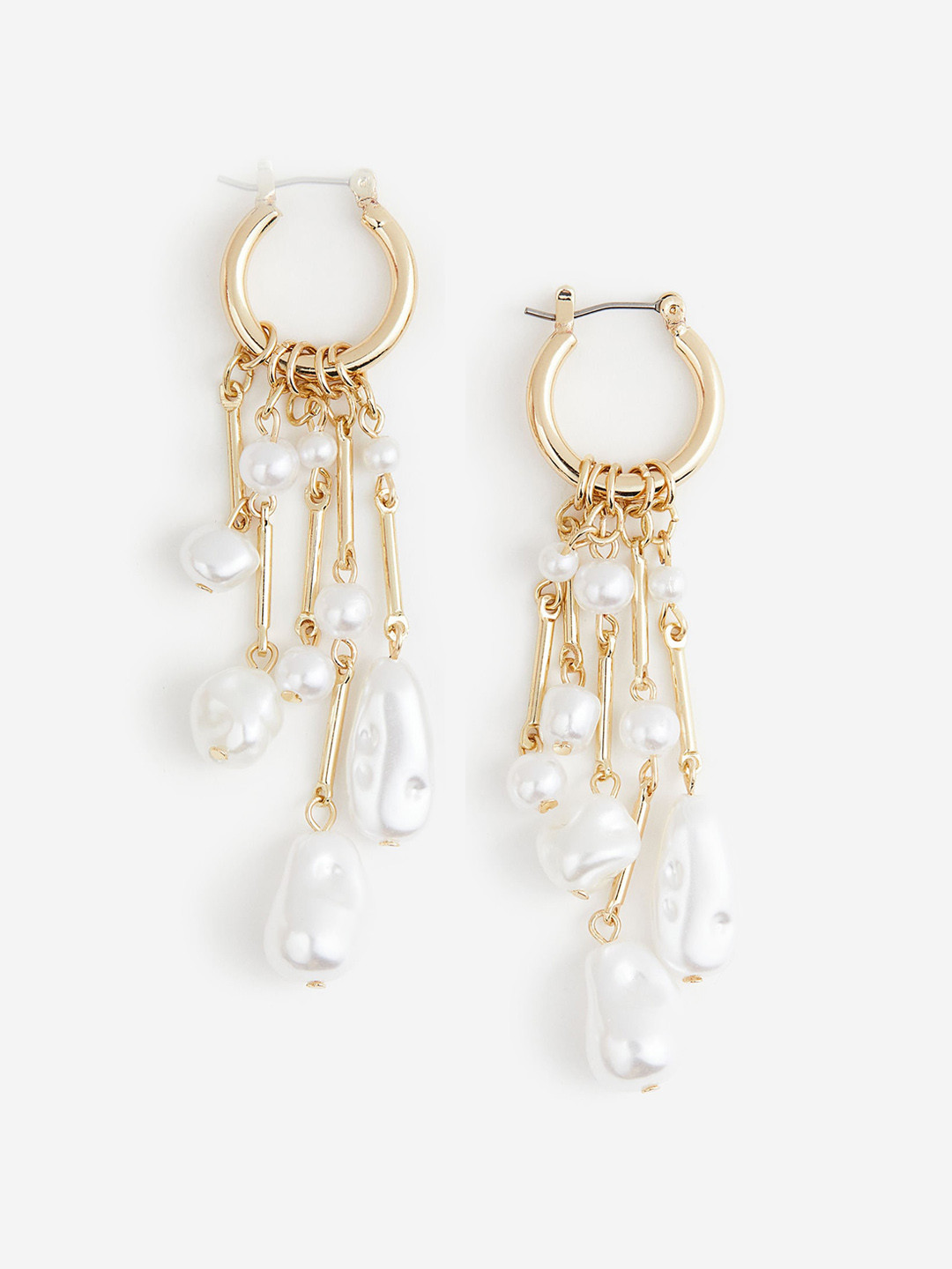 

H&M Pendant Earrings, White